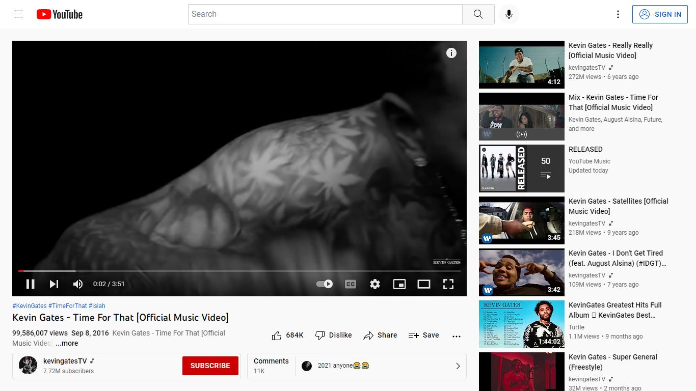 Kevin Gates - Time For That [Official Music Video] - YouTube